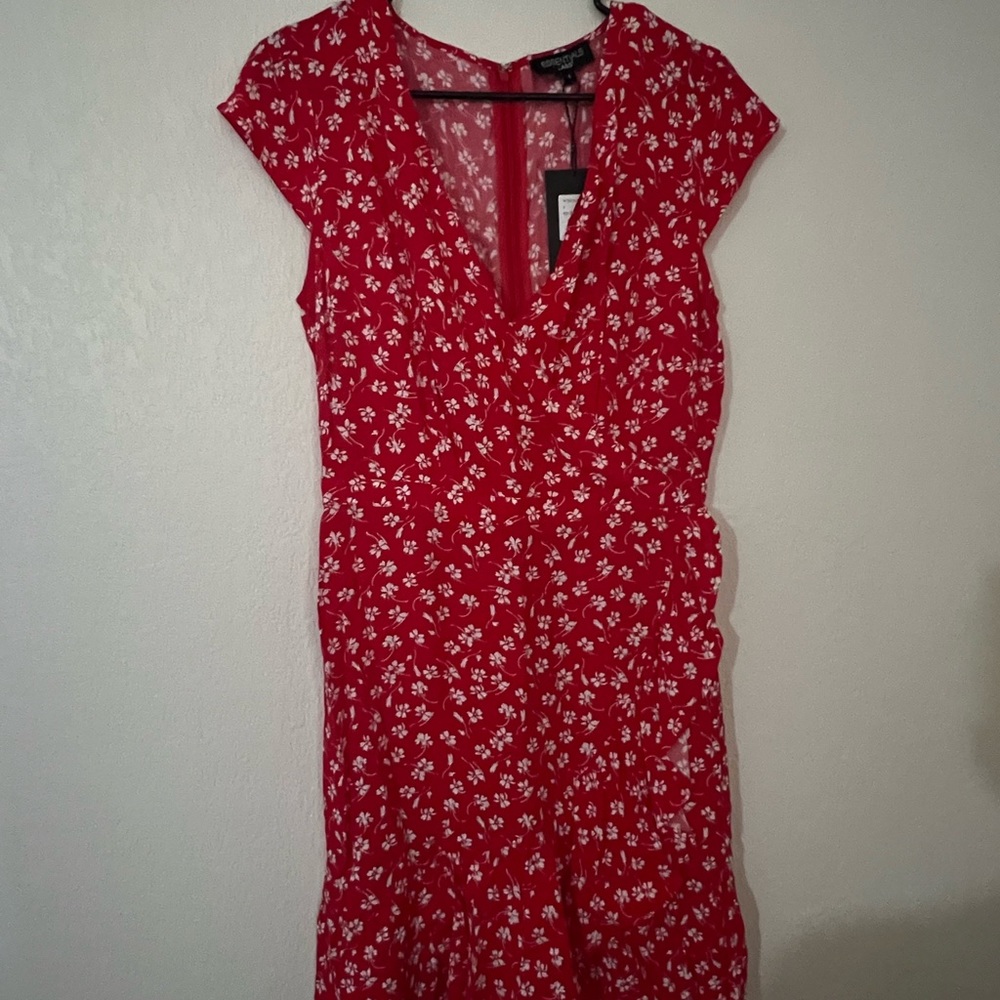 Red/White Floral Dress